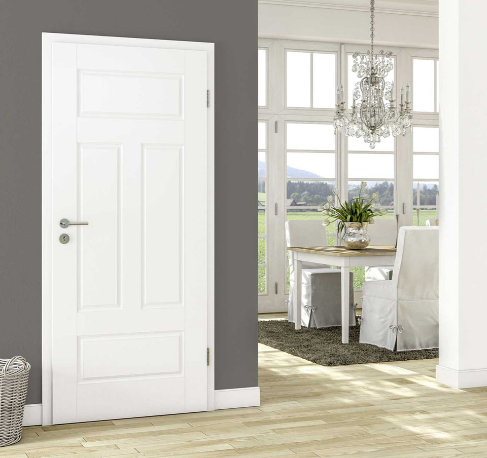 Huga Classic Weißlackür | Wohnen mit Holz | Innentüren | marx Design in Holz