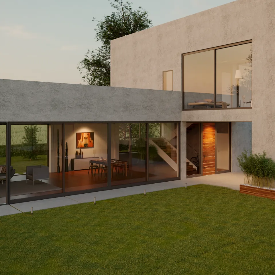 holz-haustuer-neubau-modern-minimalistisch