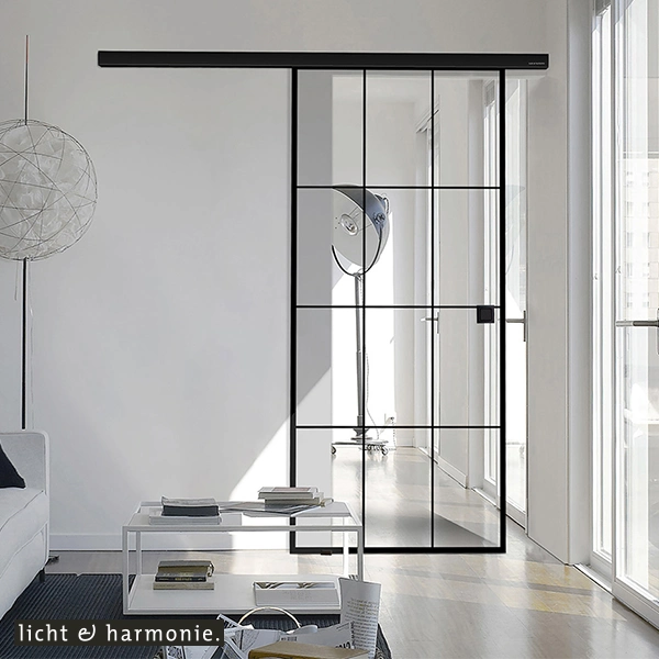 Loftelemente-Lofttüren-schwarz-Loftstil-Schiebetür-industrial